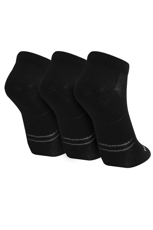 Kit 3 Pares de Meias Cano Curto Polo Wear Preto