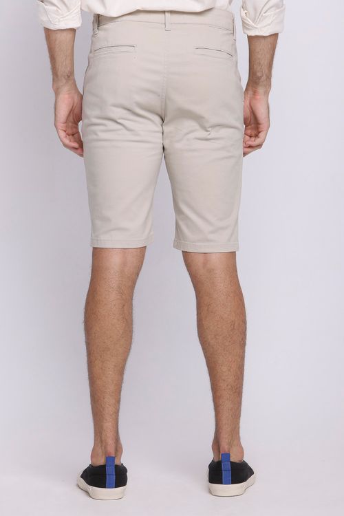 Bermuda Masculina Sarja Peletizada Básica Polo Wear Areia