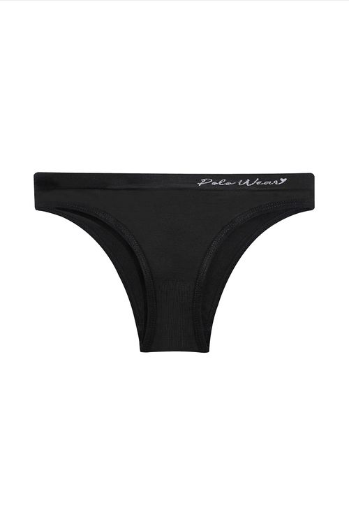 Kit 4 Calcinhas Malha Lisa Polo Wear Sortido