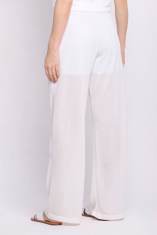 Calça Feminina Com Cordão Polo Wear Branco