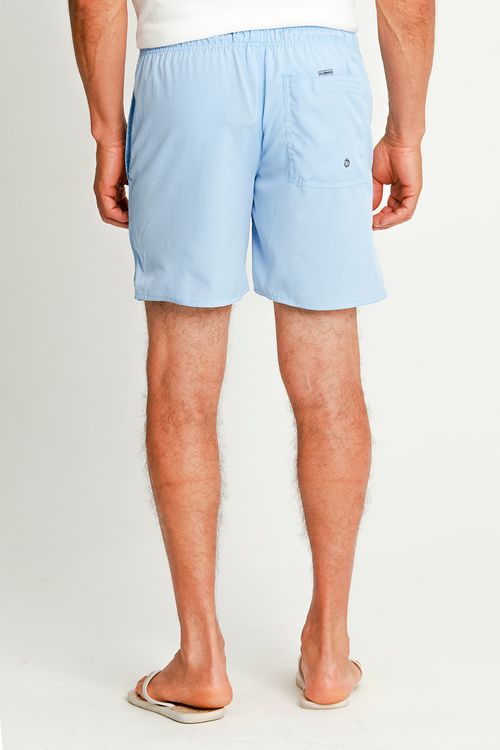 Short Vôlei Masculino Básico Liso Polo Wear Azul Claro
