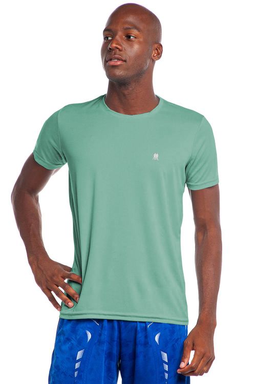 Camiseta Masculina Pw Sports Lisa Polo Wear Verde Escuro