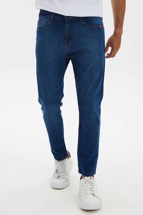 Calça Jeans Masculina Skinny Básica Polo Wear Jeans Médio