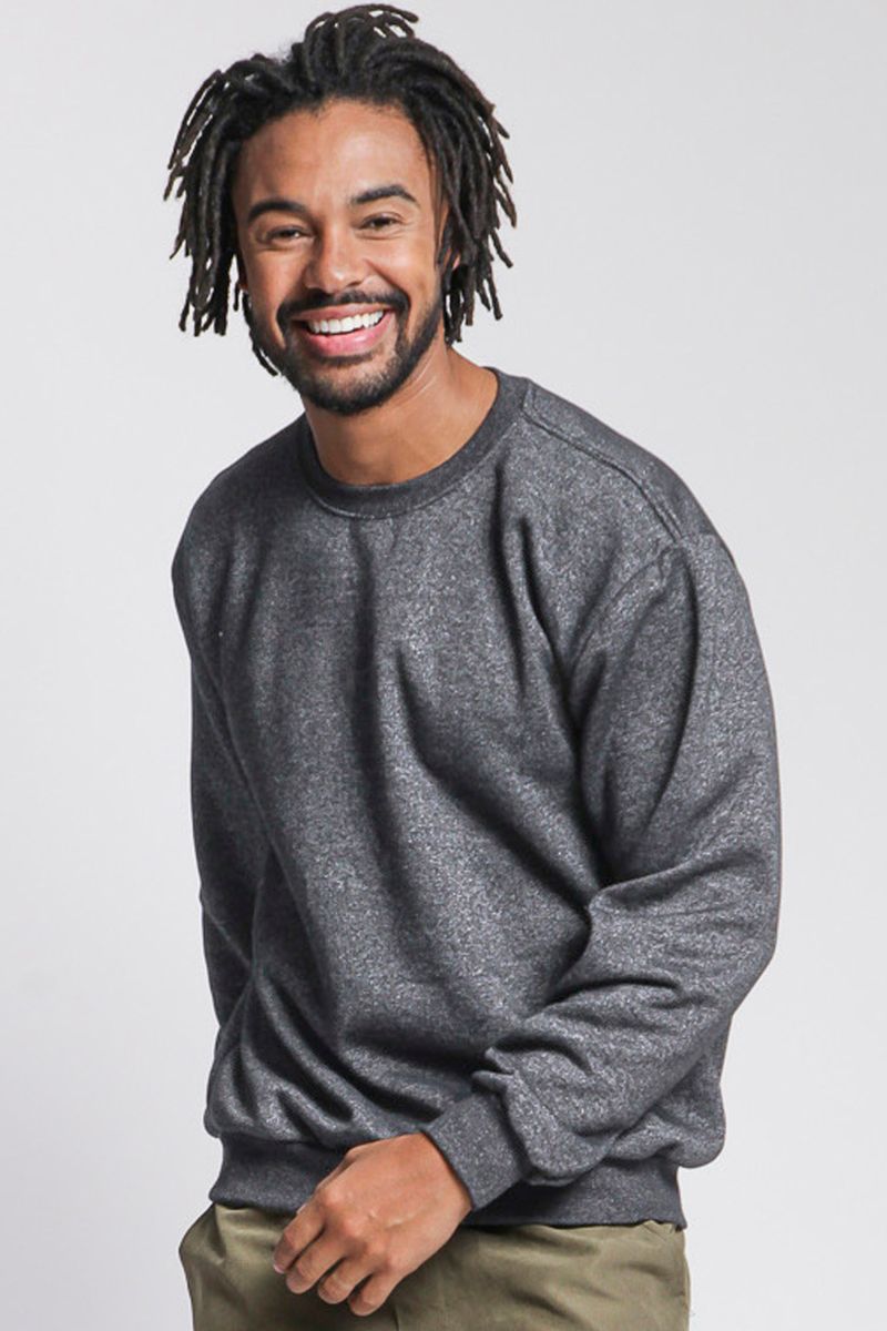 Masculino Cinza Escuro Moletom Cinza Liso Blusa Moletom Masculina