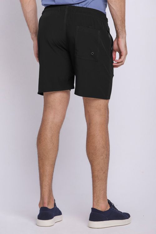 Short Vôlei Masculino Básico Liso Polo Wear Preto