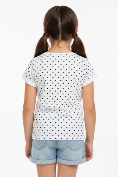 Cropped Infantil Estampa Happiness Polo Wear Branco