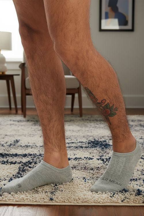 Kit 3 Pares de Meias Masculinas Invisíveis Algodão Polo Wear Sortido