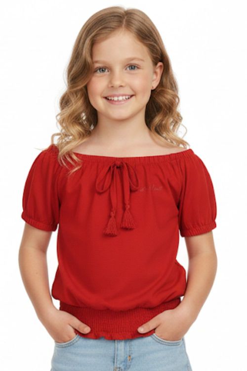 Blusa Feminina Infantil Happiness Polo Wear Rosa Médio