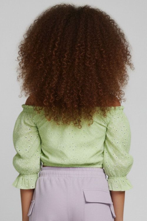Cropped Feminino Infantil Malha Polo Wear Verde Claro