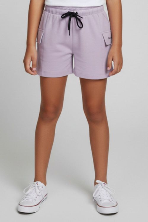 Short Feminino Infantil Celebrate Polo Wear Roxo Claro