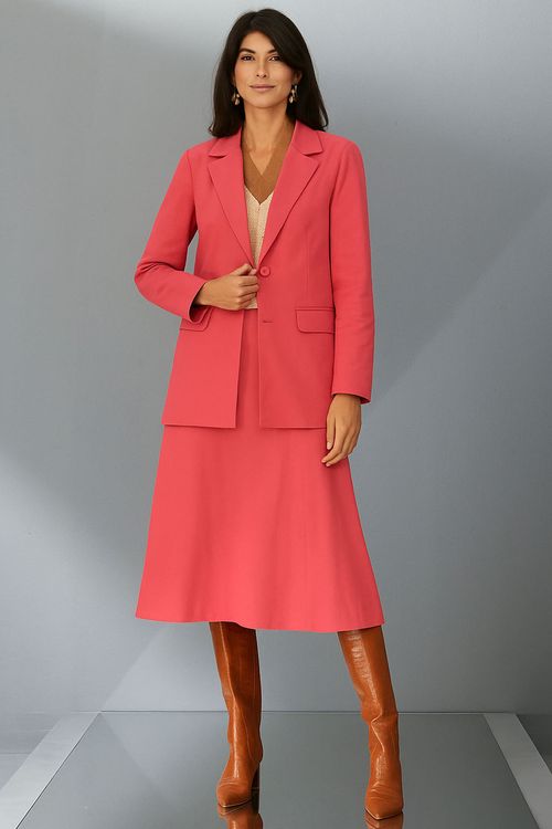 Blazer Feminino Faixa Kefera Smk Rosa Claro