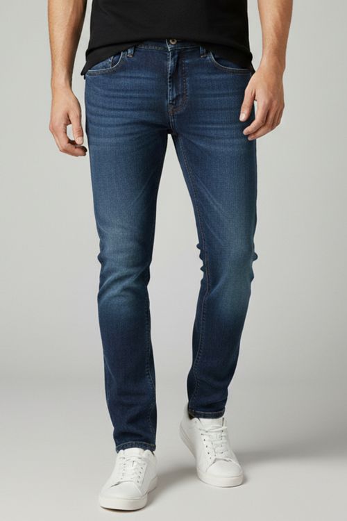 Calça Jeans Masculina Slim Premium Polo Wear Jeans Escuro