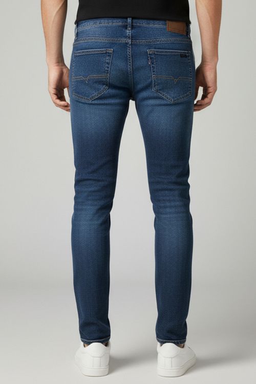 Calça Jeans Masculina Slim Premium Polo Wear Jeans Escuro