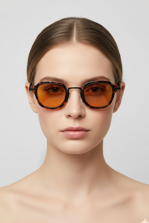 Óculos de Sol Club Master Polo Wear Marrom Escuro