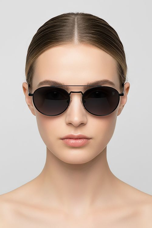 Óculos de Sol Redondo Polo Wear Preto