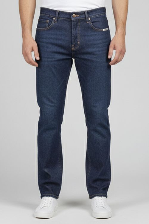 Calça Jeans Masculina Regular Básica Polo Wear Jeans Escuro