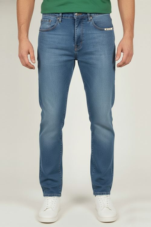 Calça Jeans Masculina Slim Básica Polo Wear Jeans Claro