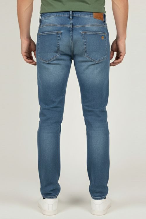 Calça Jeans Masculina Slim Básica Polo Wear Jeans Claro