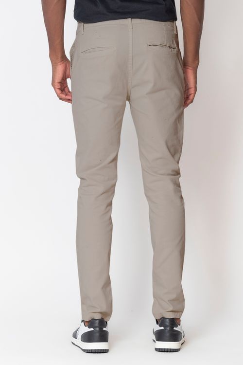 Calça Sarja Masculina Slim Asper Polo Wear Bege Médio