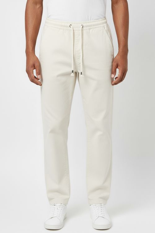Calça Jogger Masculina Linho Polo Wear Off White