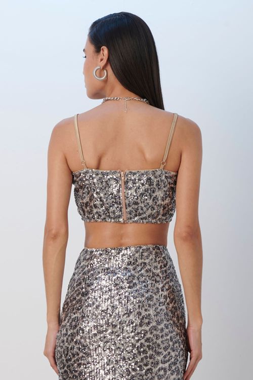 Top Fashion Estampado Alça Fina Smk Estampado