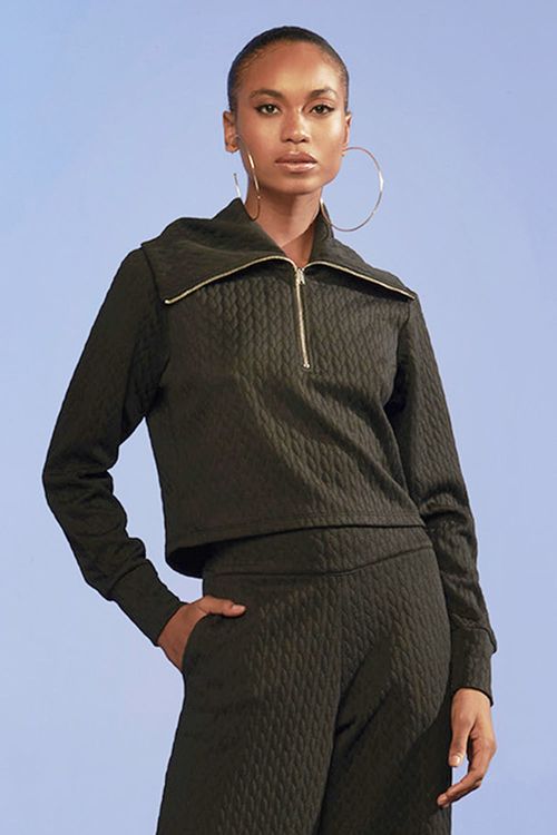 Blusa Feminina Malha Gola Alta Smk Preto