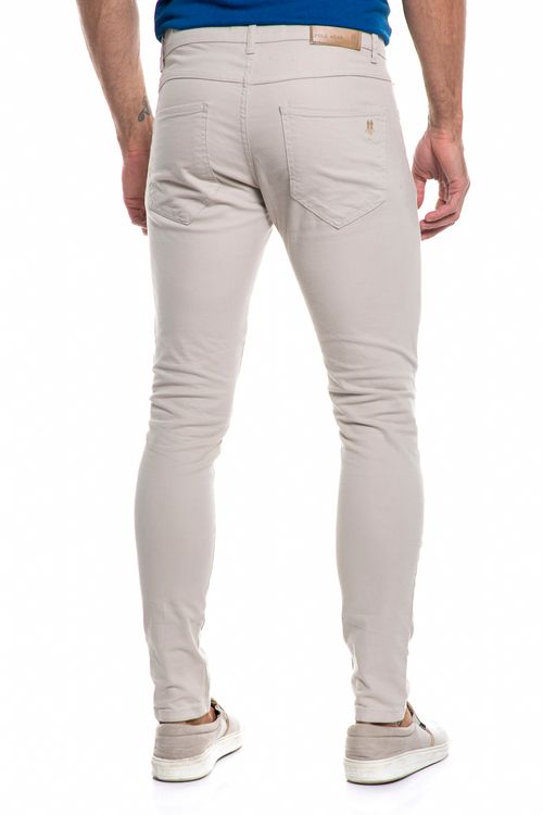 Calça Sarja Básica Masculina Polo Wear Bege Claro
