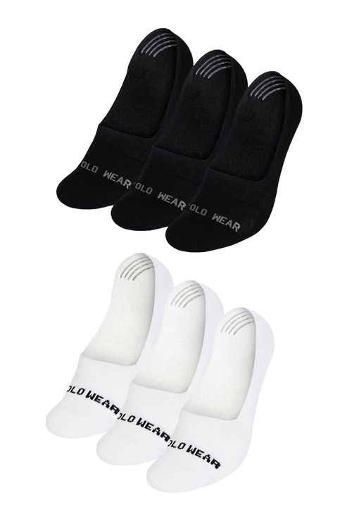 Kit 6 Pares de Meias Sapatilhas Polo Wear Sortido