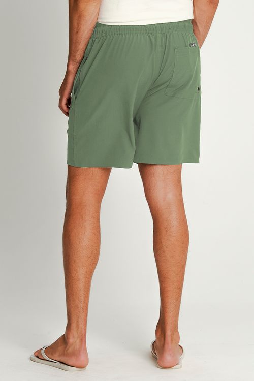 Short Vôlei Logo Lateral Polo Wear Verde Médio