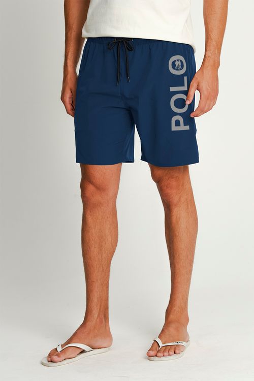 Short Vôlei Logo Lateral Polo Wear Marinho