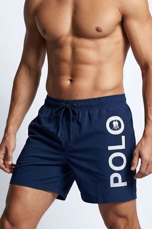 Short Vôlei Logo Lateral Polo Wear Marinho