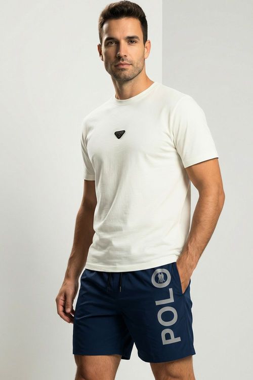 Short Vôlei Logo Lateral Polo Wear Marinho