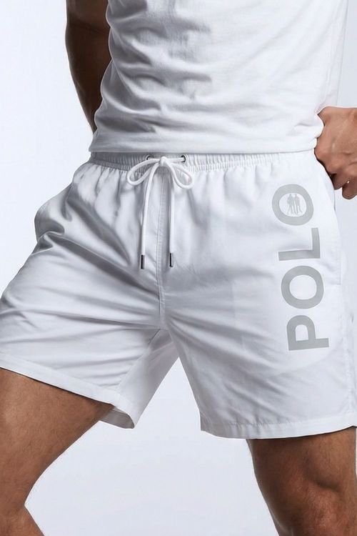 Short Vôlei Logo Lateral Polo Wear Branco