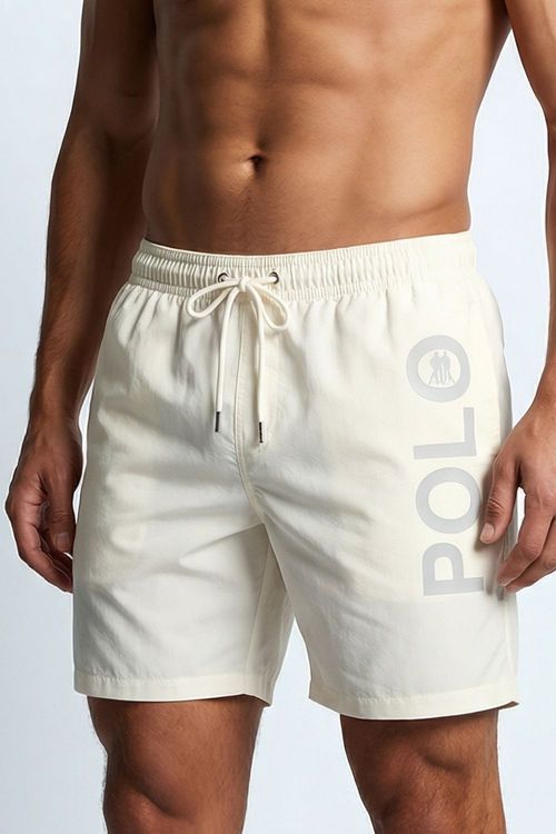 Short Vôlei Logo Lateral Polo Wear Off White