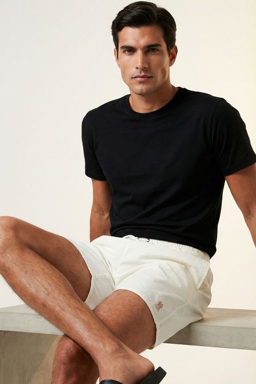 Short Vôlei Liso Polo Wear Branco