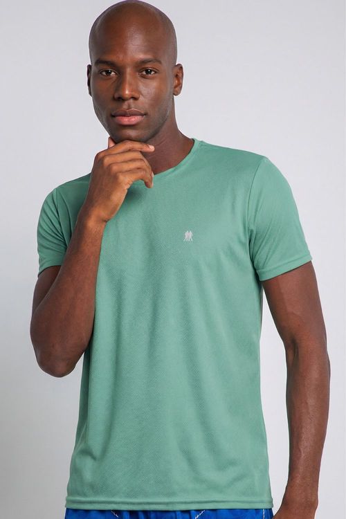 Camiseta Masculina Pw Sports Lisa Polo Wear Verde Escuro