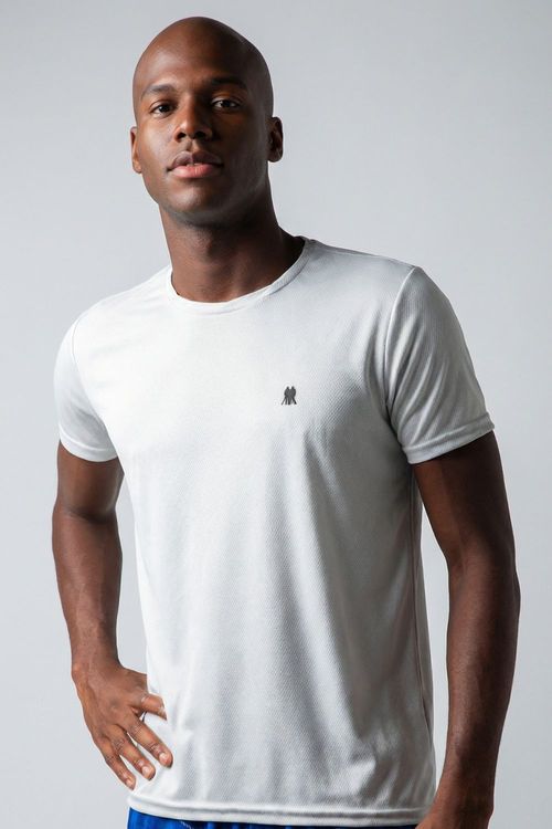 Camiseta Masculina Pw Sports Lisa Polo Wear Cinza Claro