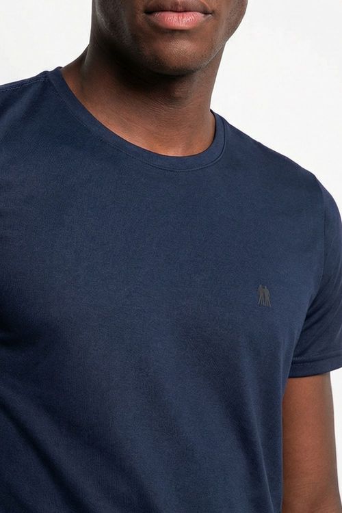 Camiseta Masculina Pw Sports Lisa Polo Wear Azul Escuro