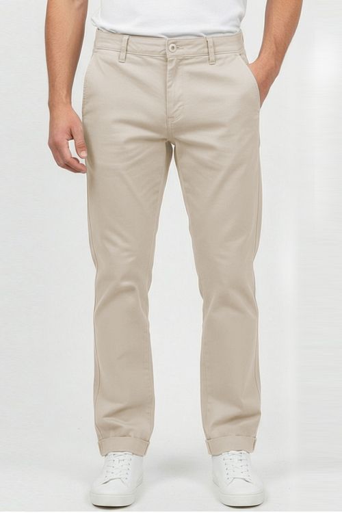 Calça Sarja Masculina Confortável Polo Wear Caqui