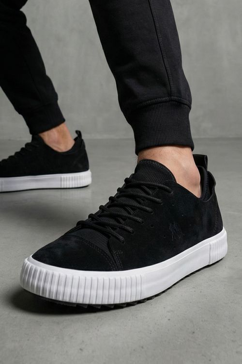 Tênis Casual Camurça Conforto Premium Polo Wear Preto