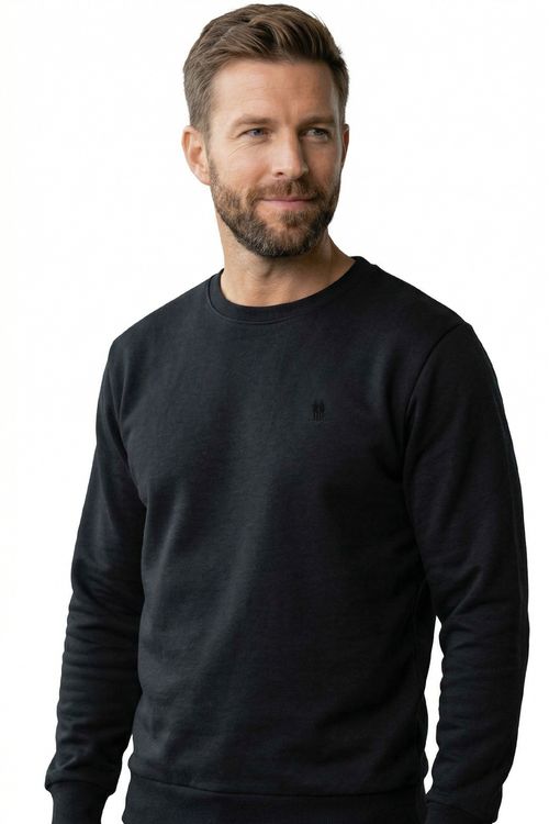 Moletom Masculino Leve Gola Careca Polo Wear Preto