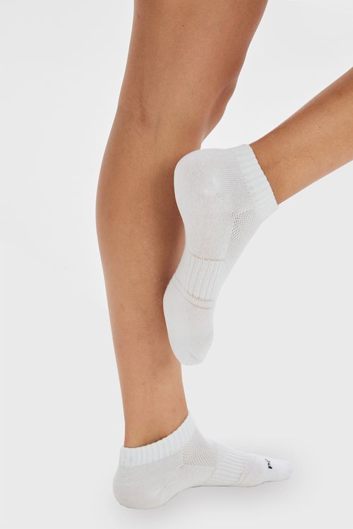 Kit 3 Pares Meias Confortáveis Cano Curto Polo Wear Branco