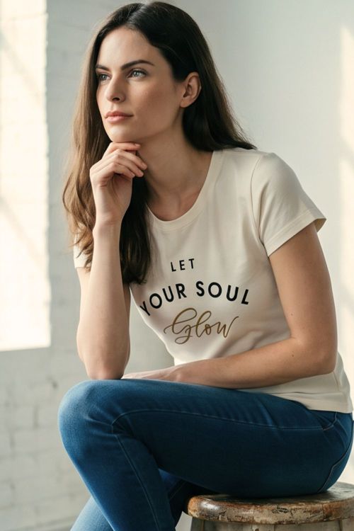 T-Shirt Estampa Your Soul Polo Wear Off White