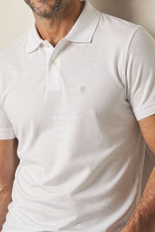 Polo Piquet Lisa Premium Polo Wear Branco