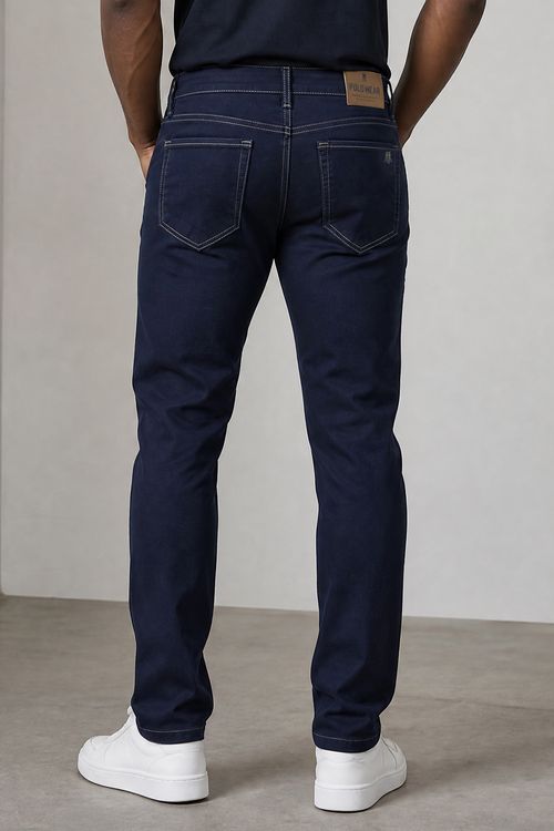 Calça Jeans Masculina Slim Stretch Polo Wear Jeans Escuro