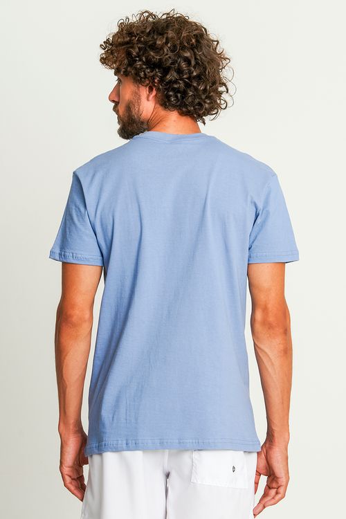 Camiseta Básica Confortável Polo Wear Azul Claro