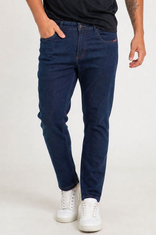 Calça Jeans Masculina Regular Básica Polo Wear Jeans Escuro