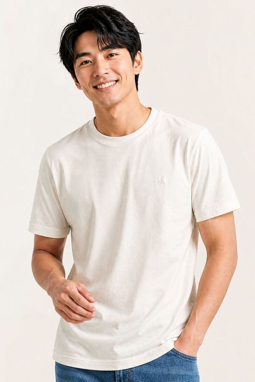 Camiseta Básica Confortável Polo Wear Off White