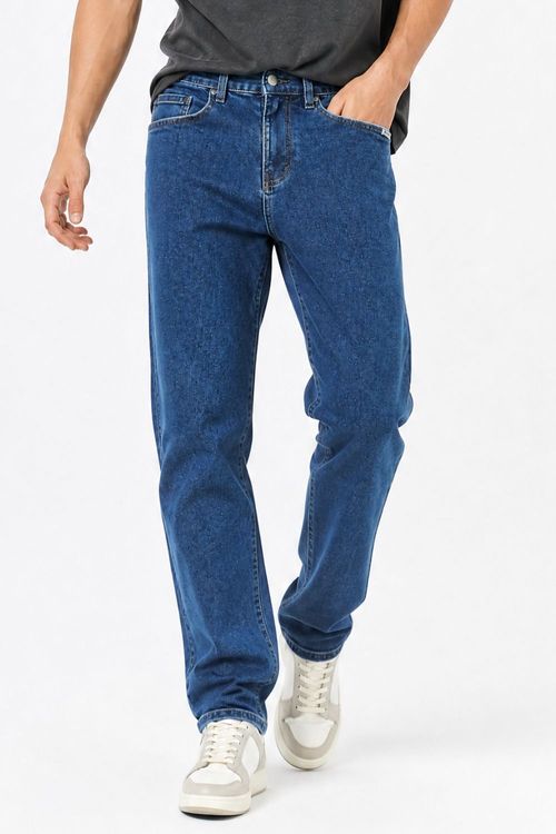 Calça Jeans Slim Básica Leve Polo Wear Jeans Médio
