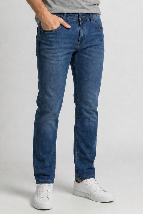 Calça Jeans Slim Moderna Polo Wear Jeans Escuro